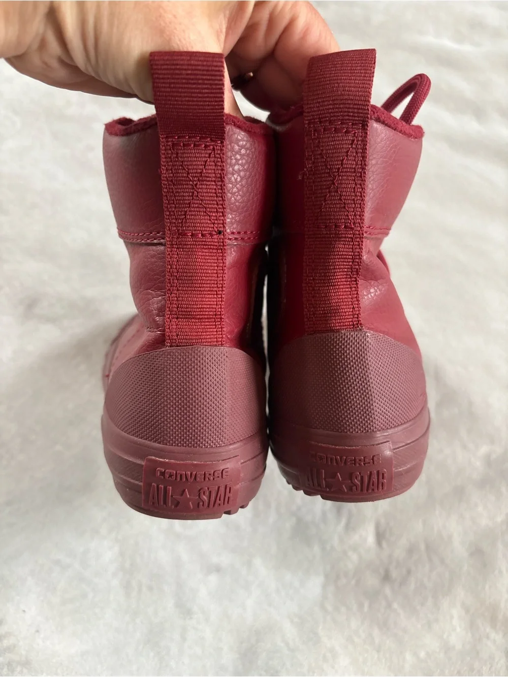 Converse Chuck Taylor All Star Berkshire Boot Hi Top Burgundy Junior Size 1